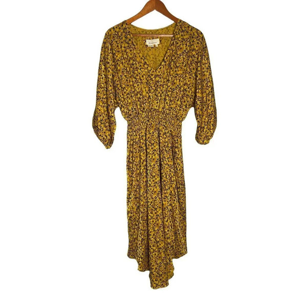 Anthropologie Marigold Midi Dress-sz Small - Picture 3 of 12
